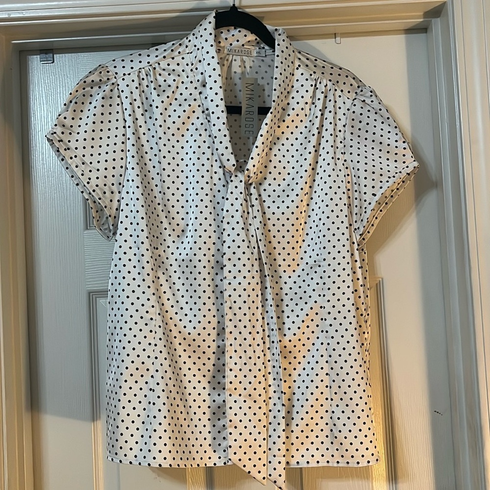 MIKAROSE XXL Polka Dot Top